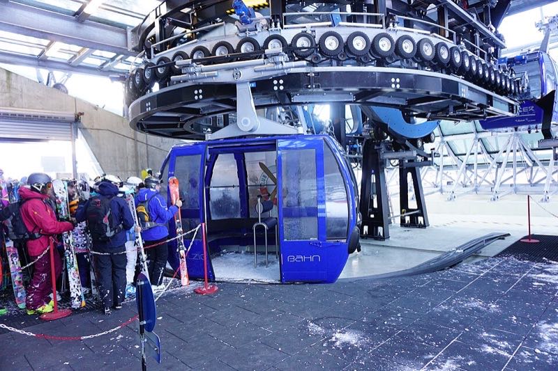 Galzigbahn Talstation Einsiegsbereich