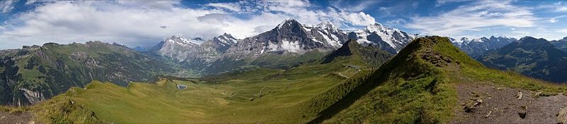 Landscape of Bernese Oberland from Männlichen, 2012 August